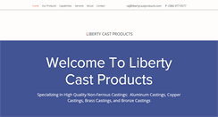 Desktop Screenshot of libertycastproducts.com